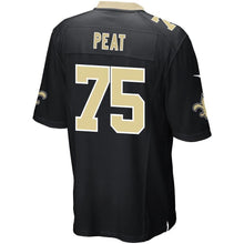 Load image into Gallery viewer, Men' Nike Andrus Peat Black New Orleans Saints Game Jersey