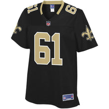 Load image into Gallery viewer, Women' NFL Pro Line Josh LeRibeus Black New Orleans Saints Team Color Player Jersey