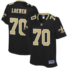 Load image into Gallery viewer, Women' NFL Pro Line Mitchell Loewen Black New Orleans Saints Team Color Player Jersey