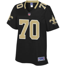 Load image into Gallery viewer, Women' NFL Pro Line Mitchell Loewen Black New Orleans Saints Team Color Player Jersey