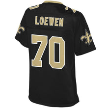 Load image into Gallery viewer, Women' NFL Pro Line Mitchell Loewen Black New Orleans Saints Team Color Player Jersey