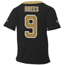 Load image into Gallery viewer, Infant New Orleans Saints Drew Brees Nike Black Team Color Game Jersey