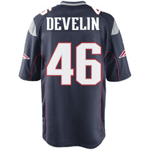 Load image into Gallery viewer, Nike James Develin #46 Game Jersey-Navy