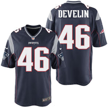 Load image into Gallery viewer, Nike James Develin #46 Game Jersey-Navy