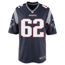 Load image into Gallery viewer, Nike Joe Thuney #62 Game Jersey-Navy