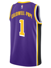 Load image into Gallery viewer, 1 - Los Angeles Lakers Kentavious Caldwell-Pope 2018-19 Statement Edition Swingman Jersey - Purple