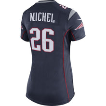 Load image into Gallery viewer, Ladies Nike Sony Michel Game Jersey-Navy