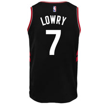 Load image into Gallery viewer, 07 - Raptors Adult Swingman Statement Jersey - Lowry - Black