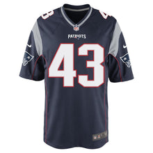 Load image into Gallery viewer, Nike Nate Ebner #43 Game Jersey-Navy