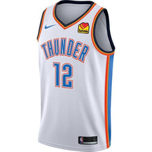Load image into Gallery viewer, 12 - Oklahoma City Thunder Nike Youth Adams Association Swingman Jersey - White