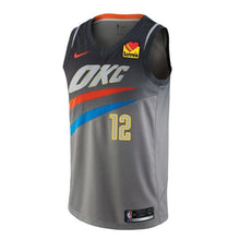 Load image into Gallery viewer, 12 - Oklahoma City Thunder Nike Youth Adams City Edition Swingman Jersey - Black
