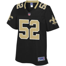 Load image into Gallery viewer, Women' NFL Pro Line Craig Robertson Black New Orleans Saints Player Jersey