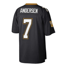 Load image into Gallery viewer, Men' Mitchell &amp; Ness Morten Andersen Black New Orleans Saints Retired Player Replica Jersey