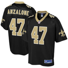 Load image into Gallery viewer, Men' NFL Pro Line Alex Anzalone Black New Orleans Saints Team Color Player Jersey