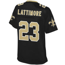 Load image into Gallery viewer, Women' NFL Pro Line Marshon Lattimore Black New Orleans Saints Team Color Player Jersey