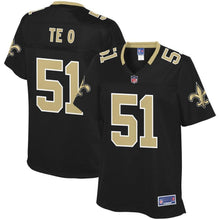 Load image into Gallery viewer, Women' NFL Pro Line Manti Te'o Black New Orleans Saints Team Color Player Jersey