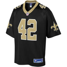 Load image into Gallery viewer, Men' NFL Pro Line Zach Line Black New Orleans Saints Team Color Player Jersey