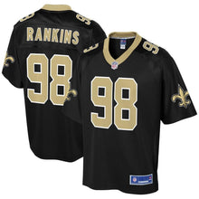 Load image into Gallery viewer, Men' NFL Pro Line Sheldon Rankins Black New Orleans Saints Team Color Player Jersey
