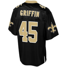 Load image into Gallery viewer, Men' NFL Pro Line Garrett Griffin Black New Orleans Saints Team Color Player Jersey