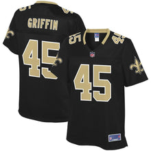Load image into Gallery viewer, Women' NFL Pro Line Garrett Griffin Black New Orleans Saints Team Color Player Jersey
