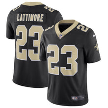 Load image into Gallery viewer, Men' Nike Marshon Lattimore Black New Orleans Saints Vapor Untouchable Limited Jersey