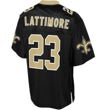 Load image into Gallery viewer, Men' NFL Pro Line Marshon Lattimore Black New Orleans Saints Big &amp; Tall Player Jersey