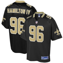 Load image into Gallery viewer, Men' NFL Pro Line Woodrow Hamilton Black New Orleans Saints Big &amp; Tall Player Jersey