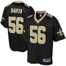 Load image into Gallery viewer, Men' NFL Pro Line Demario Davis Black New Orleans Saints Player Jersey