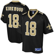 Load image into Gallery viewer, Men' NFL Pro Line Keith Kirkwood Black New Orleans Saints Player Jersey