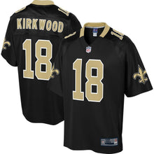 Load image into Gallery viewer, Men' NFL Pro Line Keith Kirkwood Black New Orleans Saints Big &amp; Tall Player Jersey