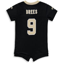 Load image into Gallery viewer, Infant Nike Drew Brees Black New Orleans Saints Romper Jersey