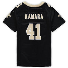 Load image into Gallery viewer, Girls Youth Nike Alvin Kamara Black New Orleans Saints Game Jersey