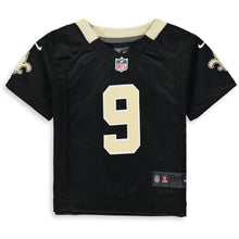 Load image into Gallery viewer, Infant Nike Drew Brees Black New Orleans Saints Player Game Jersey