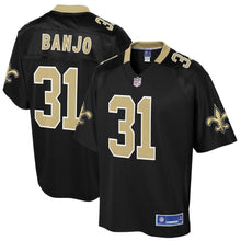 Load image into Gallery viewer, Men' NFL Pro Line Chris Banjo Black New Orleans Saints Big &amp; Tall Player Jersey