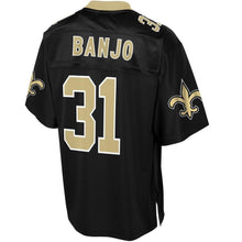 Load image into Gallery viewer, Men' NFL Pro Line Chris Banjo Black New Orleans Saints Big &amp; Tall Player Jersey