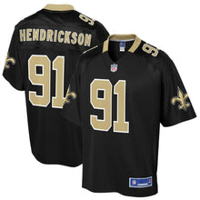 Load image into Gallery viewer, Men' NFL Pro Line Trey Hendrickson Black New Orleans Saints Big &amp; Tall Player Jersey