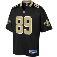 Load image into Gallery viewer, Men' NFL Pro Line Josh Hill Black New Orleans Saints Big &amp; Tall Player Jersey