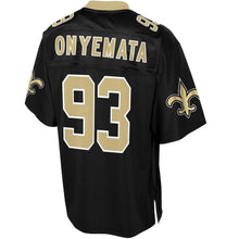Load image into Gallery viewer, Men' NFL Pro Line David Onyemata Black New Orleans Saints Big &amp; Tall Player Jersey