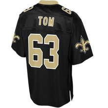 Load image into Gallery viewer, Men' NFL Pro Line Cameron Tom Black New Orleans Saints Big &amp; Tall Player Jersey