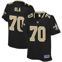 Load image into Gallery viewer, Women' NFL Pro Line Michael Ola Black New Orleans Saints Team Player Jersey