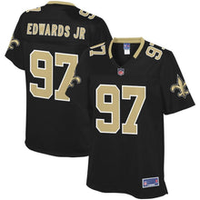 Load image into Gallery viewer, Women' NFL Pro Line Mario Edwards Black New Orleans Saints Player Jersey