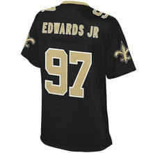 Load image into Gallery viewer, Women' NFL Pro Line Mario Edwards Black New Orleans Saints Player Jersey