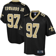 Load image into Gallery viewer, Men' NFL Pro Line Mario Edwards Black New Orleans Saints Big &amp; Tall Player Jersey
