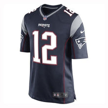 Load image into Gallery viewer, Youth Nike Tom Brady Game Jersey-Navy