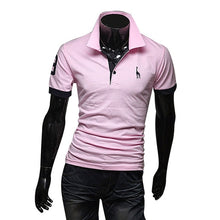 Load image into Gallery viewer, Litthing Casual Mens Polo Shirt 2019 Summer Short Sleeve Turn-down Collar Slim Tops Casual Breathable Solid Color Business Shirt