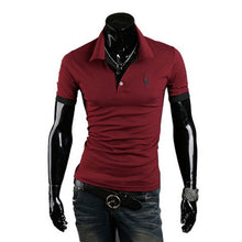 Load image into Gallery viewer, Litthing Casual Mens Polo Shirt 2019 Summer Short Sleeve Turn-down Collar Slim Tops Casual Breathable Solid Color Business Shirt