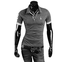 Load image into Gallery viewer, Litthing Casual Mens Polo Shirt 2019 Summer Short Sleeve Turn-down Collar Slim Tops Casual Breathable Solid Color Business Shirt