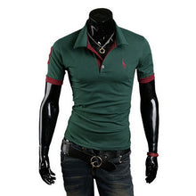 Load image into Gallery viewer, Litthing Casual Mens Polo Shirt 2019 Summer Short Sleeve Turn-down Collar Slim Tops Casual Breathable Solid Color Business Shirt