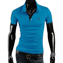 Load image into Gallery viewer, Litthing Casual Mens Polo Shirt 2019 Summer Short Sleeve Turn-down Collar Slim Tops Casual Breathable Solid Color Business Shirt