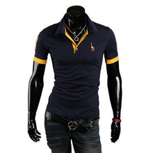 Load image into Gallery viewer, Litthing Casual Mens Polo Shirt 2019 Summer Short Sleeve Turn-down Collar Slim Tops Casual Breathable Solid Color Business Shirt